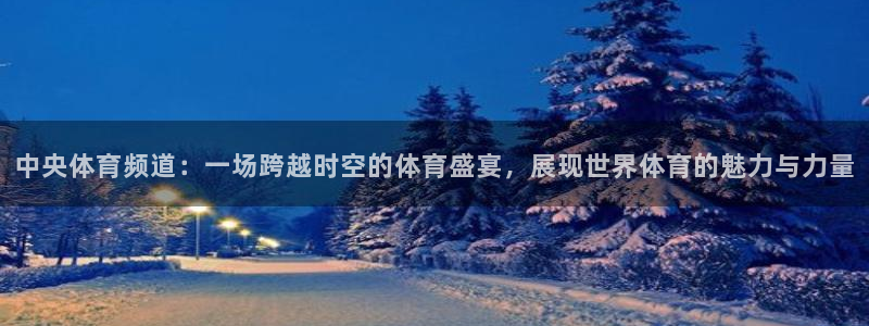 足球小九直播：中央体育频道：一场跨越时空的体育盛宴，展现世界体育的魅力与力量